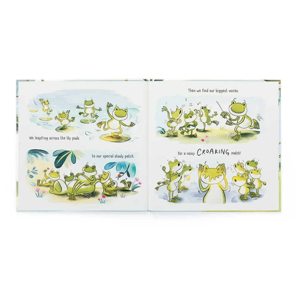 Jellycat A Fantastic Day for Finnegan Frog Book and Finnegan Frog< All Soft Toys|View All
