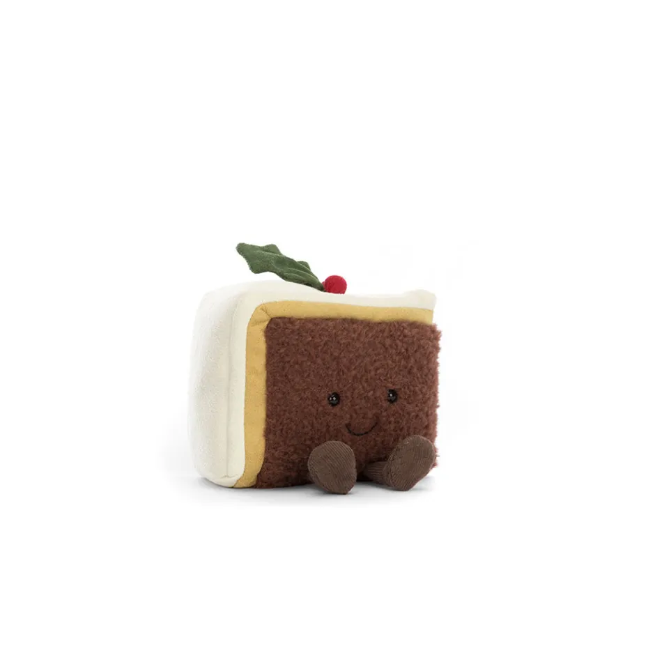 Jellycat Amuseables Slice of Christmas Cake< All Soft Toys|Food & Drink