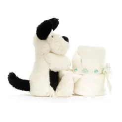 Jellycat Bashful Black & Cream Puppy Soother< All Bashfuls|View All