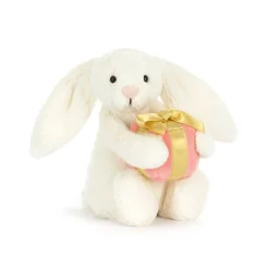 Jellycat Bashful Bunny with Present< All Soft Toys|Bashful Bunnies