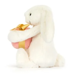 Jellycat Bashful Bunny with Present< All Soft Toys|Bashful Bunnies