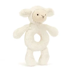 Jellycat Bashful Lamb Ring Rattle< All Bashfuls|View All