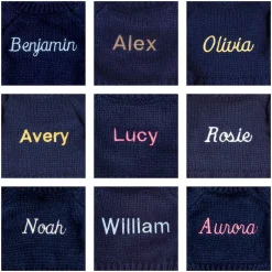 Jellycat Bashful Luxe Bunny Rosa with Personalised Navy Jumper< All Soft Toys|Bashful Bunnies