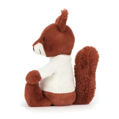 Jellycat Bashful Squirrel with Personalised Cream Jumper< All Soft Toys|All Bashfuls