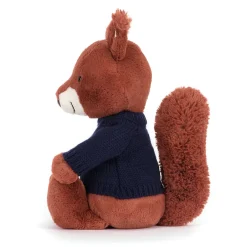 Jellycat Bashful Squirrel with Personalised Navy Jumper< All Soft Toys|All Bashfuls