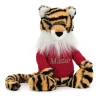 Jellycat Bashful Tiger with Personalised Red Jumper< All Soft Toys|All Bashfuls