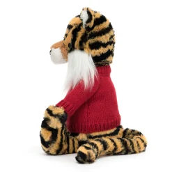 Jellycat Bashful Tiger with Personalised Red Jumper< All Soft Toys|All Bashfuls