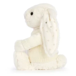 Jellycat Bashful Twinkle Bunny with Personalised Cream Jumper< All Soft Toys|Bashful Bunnies
