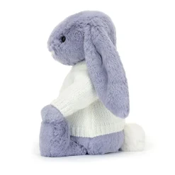 Jellycat Bashful Viola Bunny with Personalised Cream Jumper< All Soft Toys|Bashful Bunnies