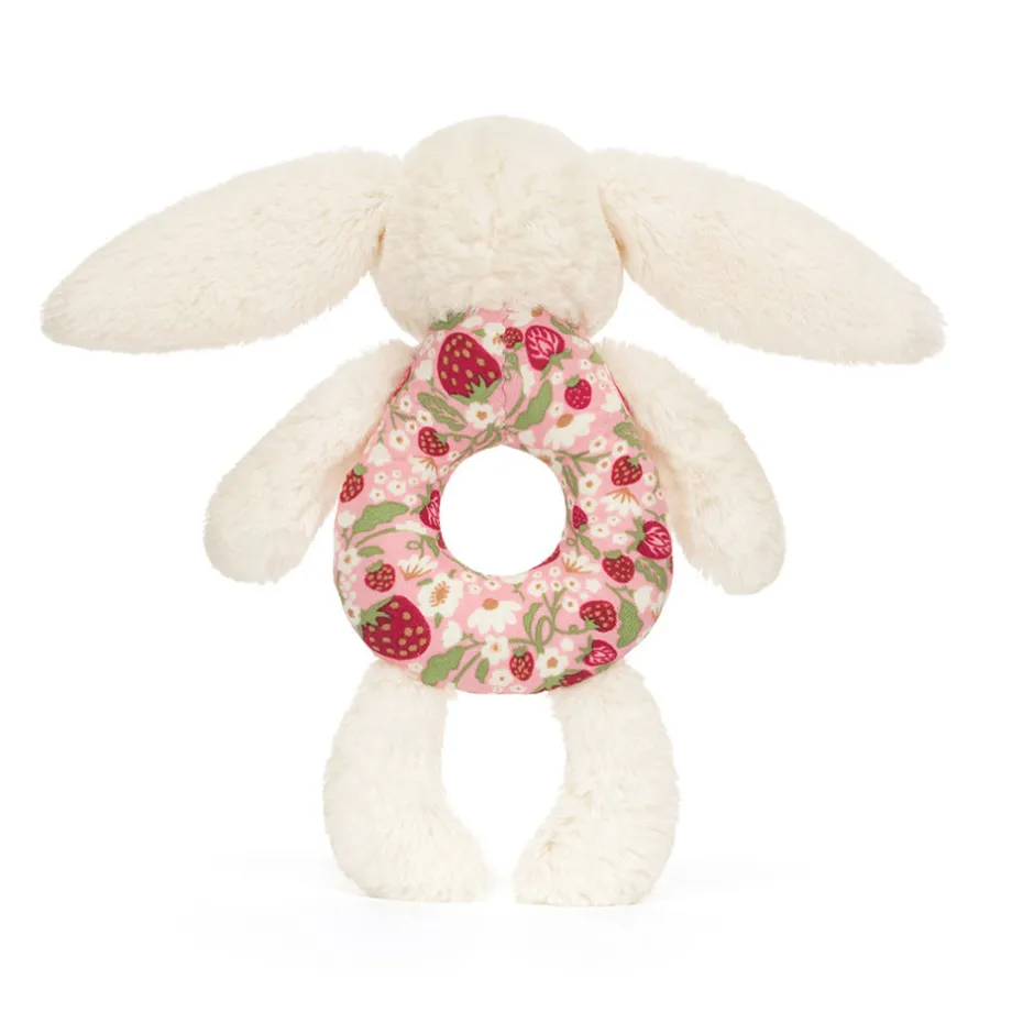 Jellycat Blossom Cream Bunny 'Berry' Ring Rattle< Bashful Bunnies|All Bashfuls