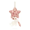 Jellycat Blossom Cream Bunny 'Berry' Musical Pull< Coming Soon|Bashful Bunnies