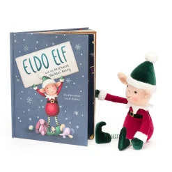 Jellycat Eldo Elf and the Patchwork Bashful Bunny Book and Eldo Elf< All Soft Toys|View All