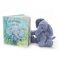 Jellycat Elephants Can't Fly Book and Fuddlewuddle Elephant Medium< All Soft Toys|View All