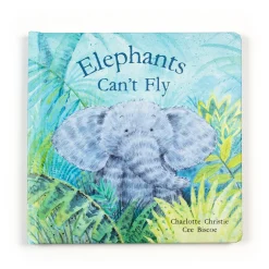 Jellycat Elephants Can't Fly Book and Fuddlewuddle Elephant Medium< All Soft Toys|View All