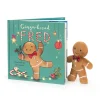Jellycat Gingerbread Fred Book and Jolly Gingerbread Fred Original< All Soft Toys|Food & Drink