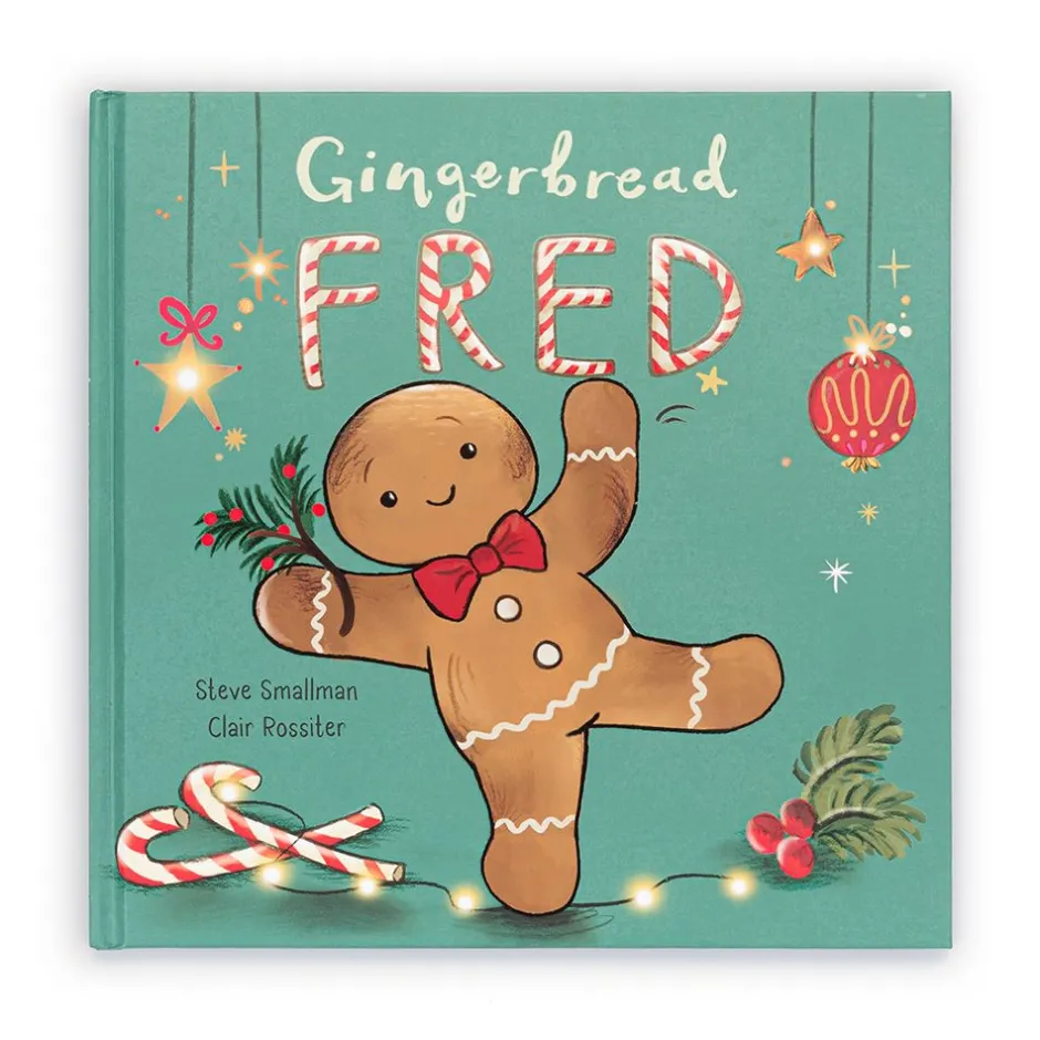Jellycat Gingerbread Fred Book and Jolly Gingerbread Fred Original< All Soft Toys|Food & Drink
