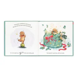 Jellycat Gingerbread Fred Book and Jolly Gingerbread Fred Original< All Soft Toys|Food & Drink