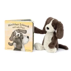 Jellycat Hundchen Schnuck Und Sein Papa Buch and Bashful Fudge Puppy Medium< All Soft Toys|View All