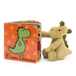 Jellycat If I Were A Dinosaur Book and Bashful Dino Small< All Soft Toys|View All