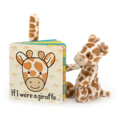 Jellycat If I Were A Giraffe Book and Bashful Giraffe Small< All Soft Toys|View All