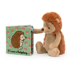 Jellycat If I Were A Hedgehog Board Book and Bashful Hedgehog Medium< All Soft Toys|View All