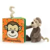 Jellycat If I Were A Monkey Book and Bashful Monkey Small< All Soft Toys|View All