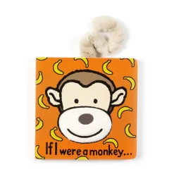 Jellycat If I Were A Monkey Book and Bashful Monkey Small< All Soft Toys|View All