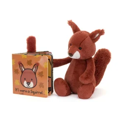 Jellycat If I Were a Squirrel Board Book and Bashful Squirrel Medium< All Soft Toys|View All