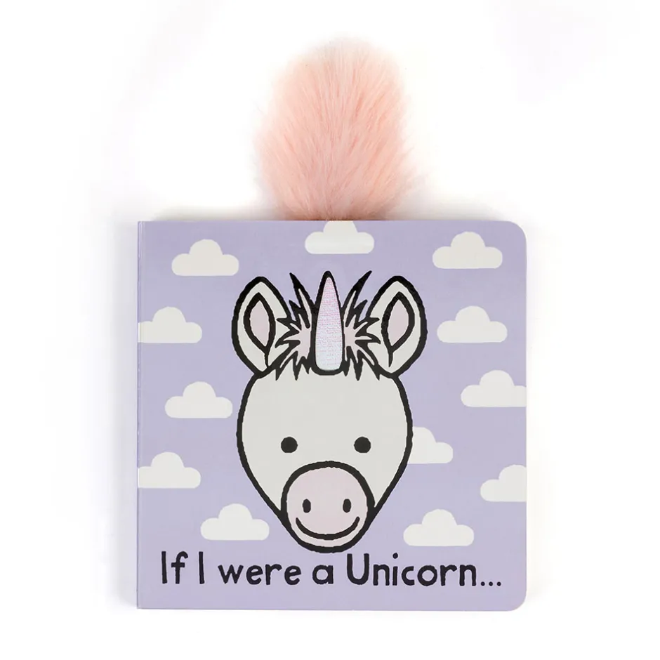 Jellycat If I Were a Unicorn Board Book and Bashful Unicorn Medium< All Soft Toys|View All
