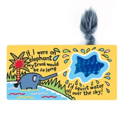 Jellycat If I Were An Elephant Board Book and Fuddlewuddle Elephant Medium< All Soft Toys|View All