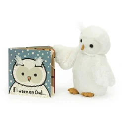 Jellycat If I Were An Owl Board Book and Bashful Owl Medium< All Soft Toys|View All