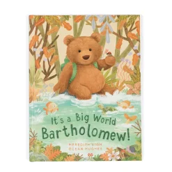 Jellycat It's a Big World Bartholomew Book< Bartholomew Bear & Friends|View All