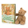 Jellycat It's a Big World Bartholomew Book and Bartholomew Bear Medium< All Soft Toys|Bartholomew Bear & Friends