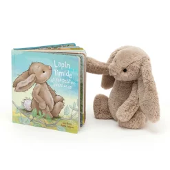 Jellycat Lapin Timide Et Ses Petites Aventures and Bashful Beige Bunny Medium< All Soft Toys|View All