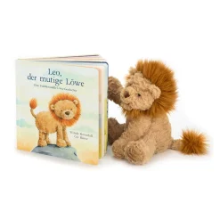 Jellycat Leo, Der Mutige Lowe Buch and Fuddlewuddle Lion Medium< All Soft Toys|View All