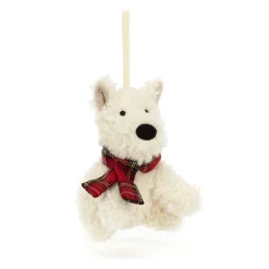 Jellycat Munro Scottie Dog Decoration< All Soft Toys|View All