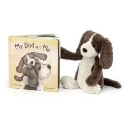 Jellycat My Dad and Me Book and Bashful Fudge Puppy Medium< All Soft Toys|View All
