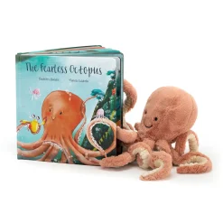 Jellycat Odell, The Fearless Octopus Book and Odell Octopus Little< All Soft Toys|View All