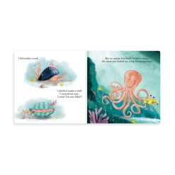 Jellycat Odell, The Fearless Octopus Book and Odell Octopus Little< All Soft Toys|View All