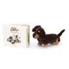 Jellycat Otto the Loyal Long Dog Book and Otto Sausage Dog Medium< All Soft Toys|View All