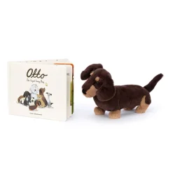 Jellycat Otto the Loyal Long Dog Book and Otto Sausage Dog Medium< All Soft Toys|View All