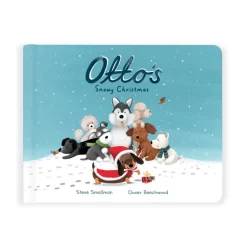 Jellycat Otto's Snowy Christmas Book and Winter Warmer Otto Sausage Dog< All Soft Toys|View All