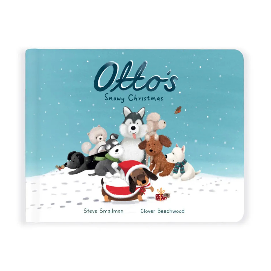 Jellycat Otto's Snowy Christmas Book and Winter Warmer Otto Sausage Dog< All Soft Toys|View All