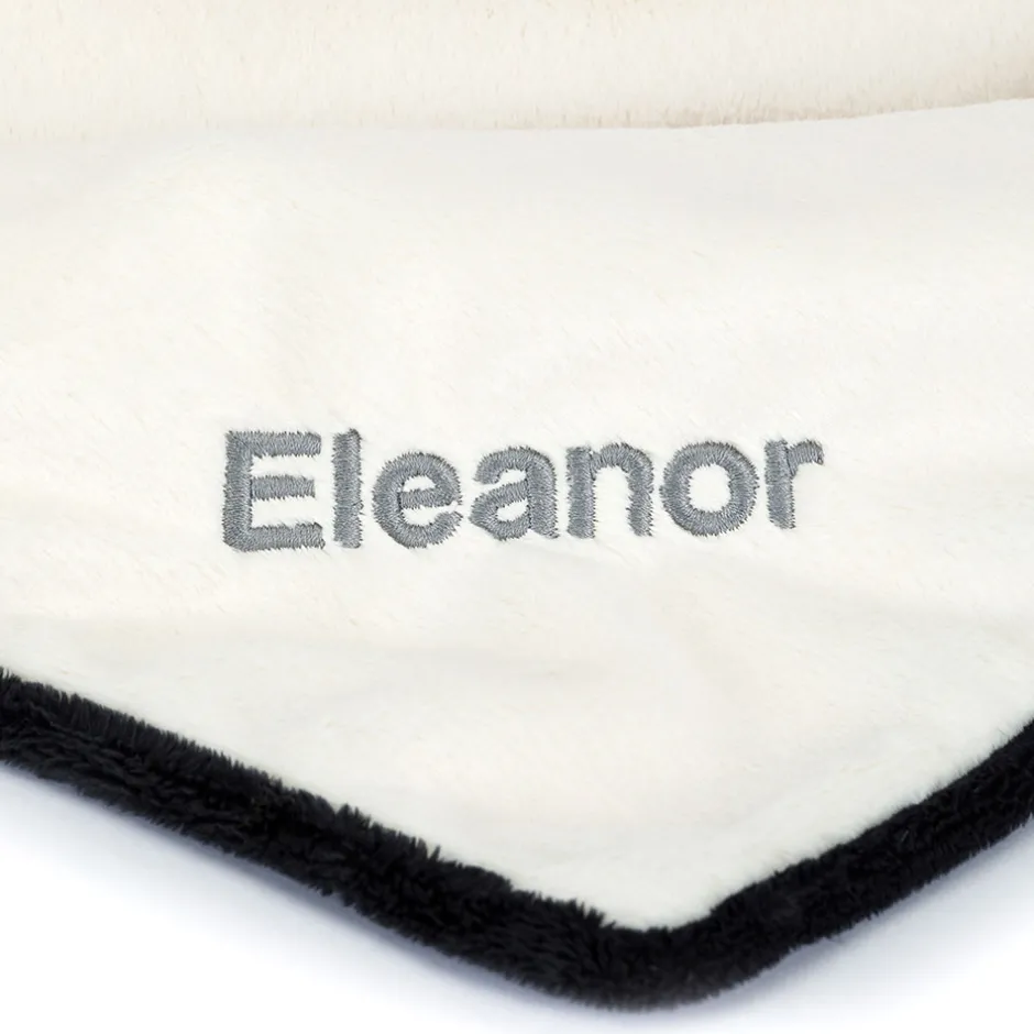 Jellycat Personalised Bashful Black & Cream Puppy Blankie< All Bashfuls|View All