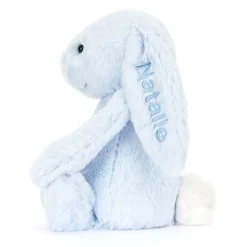 Jellycat Personalised Bashful Blue Bunny Medium< All Soft Toys|Bashful Bunnies