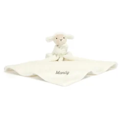Jellycat Personalised Bashful Lamb Soother< All Bashfuls|View All