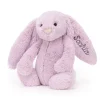 Jellycat Personalised Bashful Lilac Bunny Medium< All Soft Toys|Bashful Bunnies