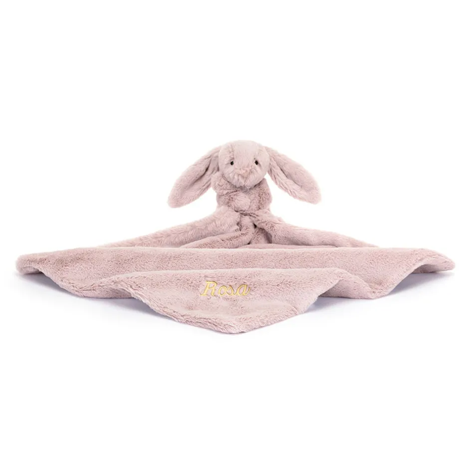 Jellycat Personalised Bashful Luxe Bunny Rosa Soother< Bashful Bunnies|All Bashfuls