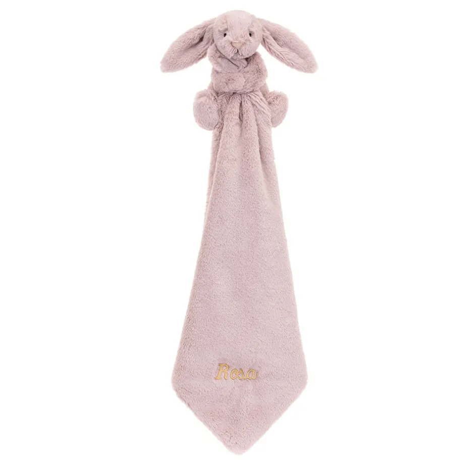 Jellycat Personalised Bashful Luxe Bunny Rosa Soother< Bashful Bunnies|All Bashfuls