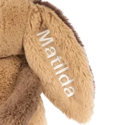 Jellycat Personalised Bashful Patchwork Brown Bunny Original< All Soft Toys|Bashful Bunnies